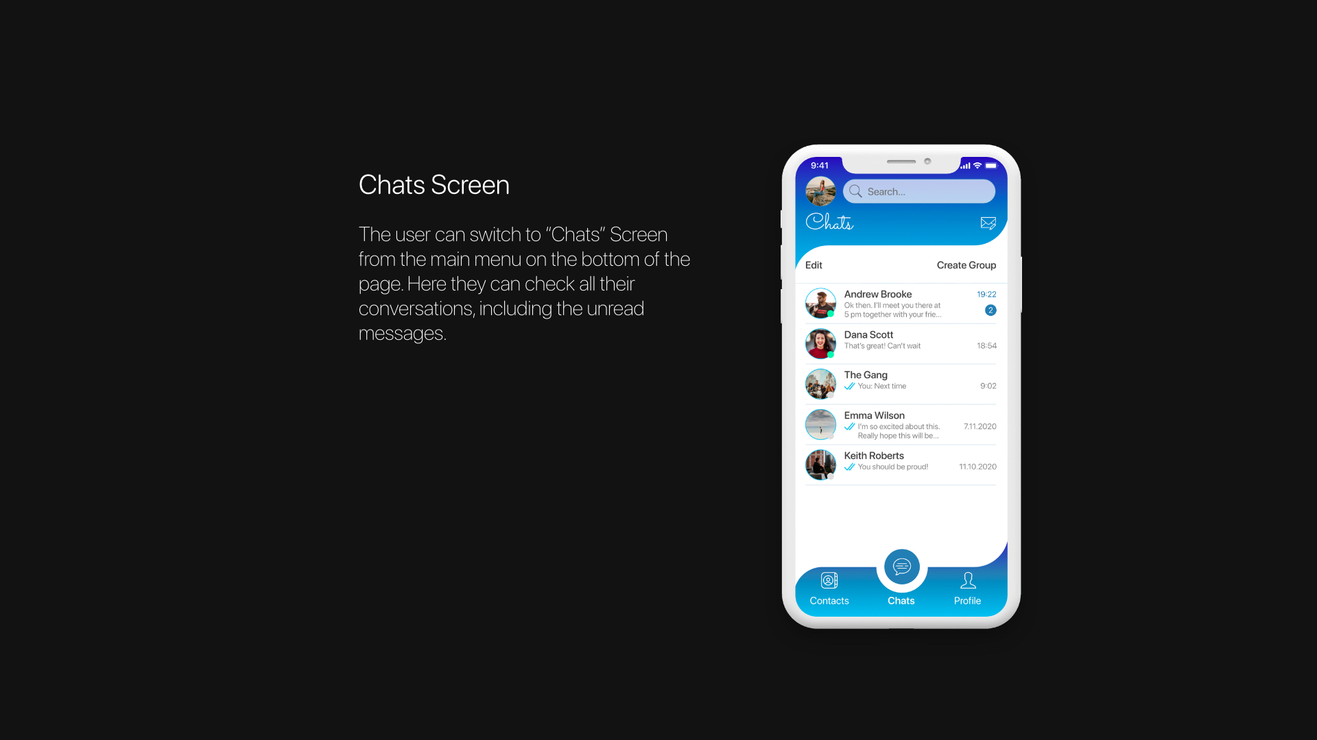 Chatty - Screens