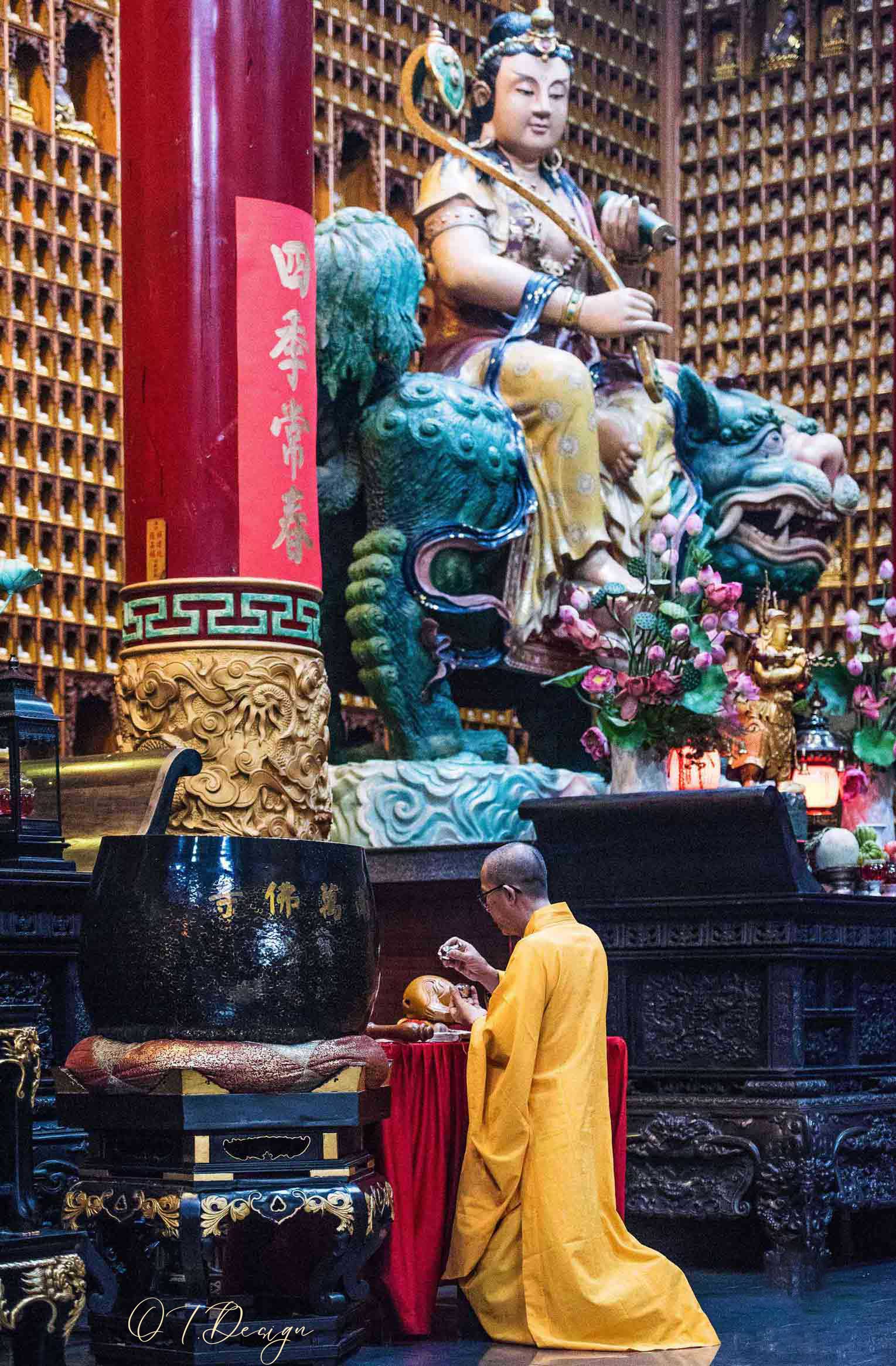 A sacred ritual inside a temple in Ho Chi Minh, Vietnam